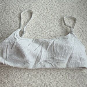 Athleta White Textured Bralette and bottom